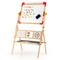 Costway 3-in-1 Wooden Art Easel for Kids Double Sided Easel with Drawing Paper Roll